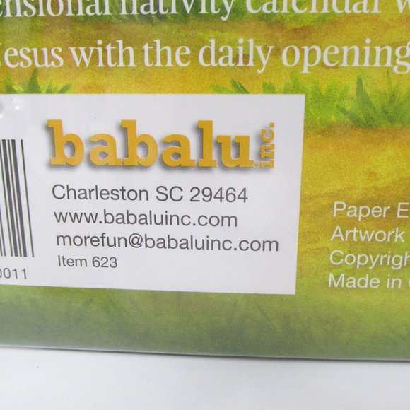 Nativity Countdown Calendar 3 Dimensional Christmas Pop Up Advent No Chocolate - Picture 8 of 9